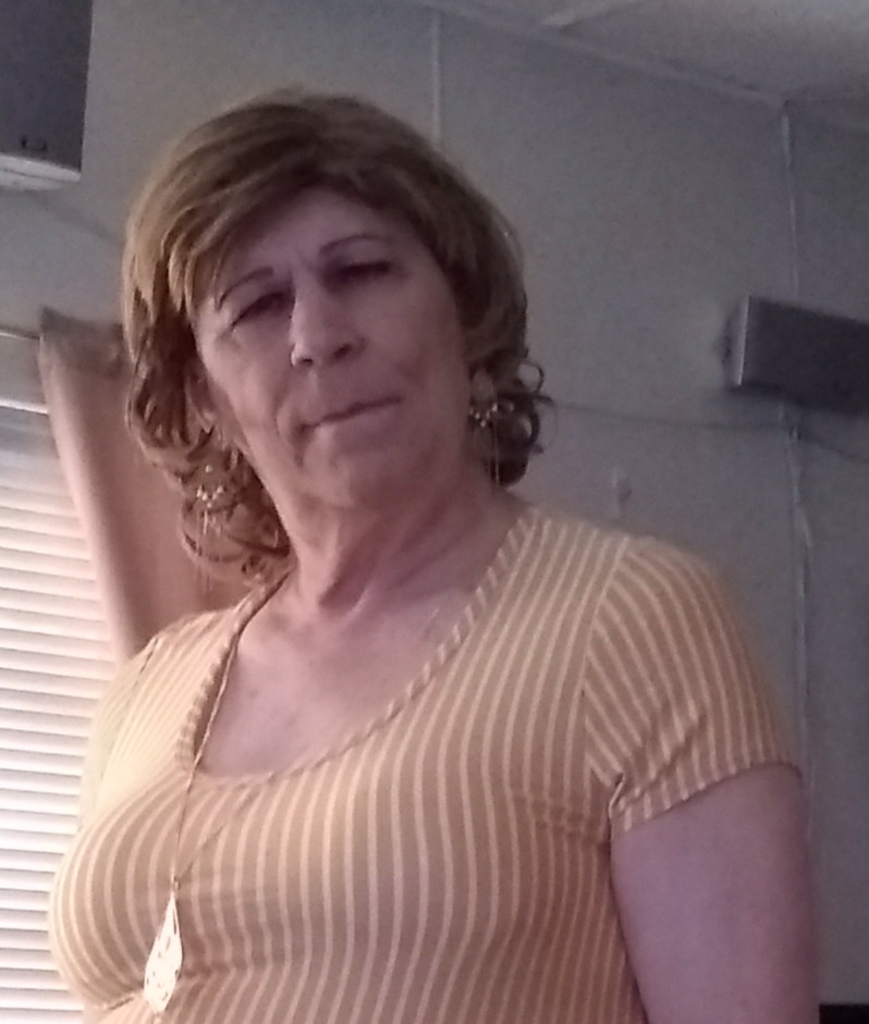 me - new yellow striped dress 08-13-2018 02b; Size=180 pixels wide